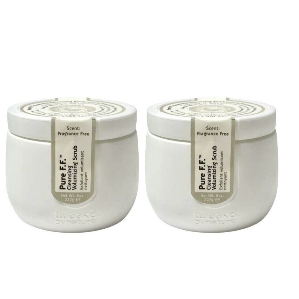 2X Tweak-d by Nature Pure F.F. Hair Volumizing Scrub FRAGRANCE FREE 8 oz Sealed